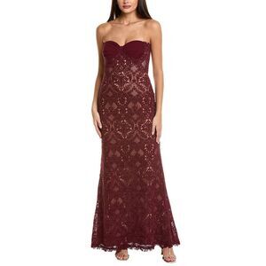 Tadashi Shoji Womens Gown, Red
